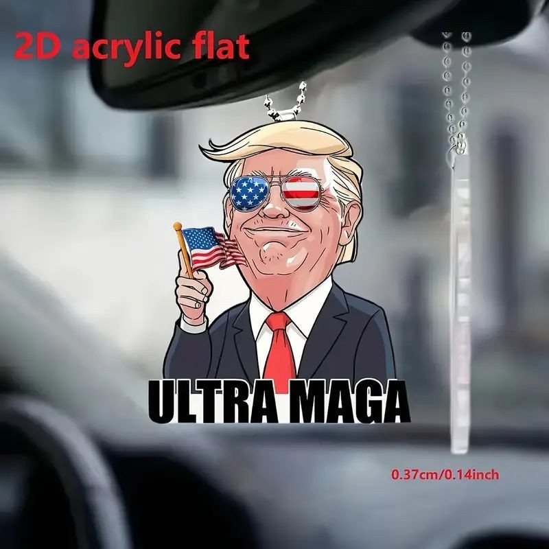 Trump Pendant Car Interior Decoration Keychain Pendant