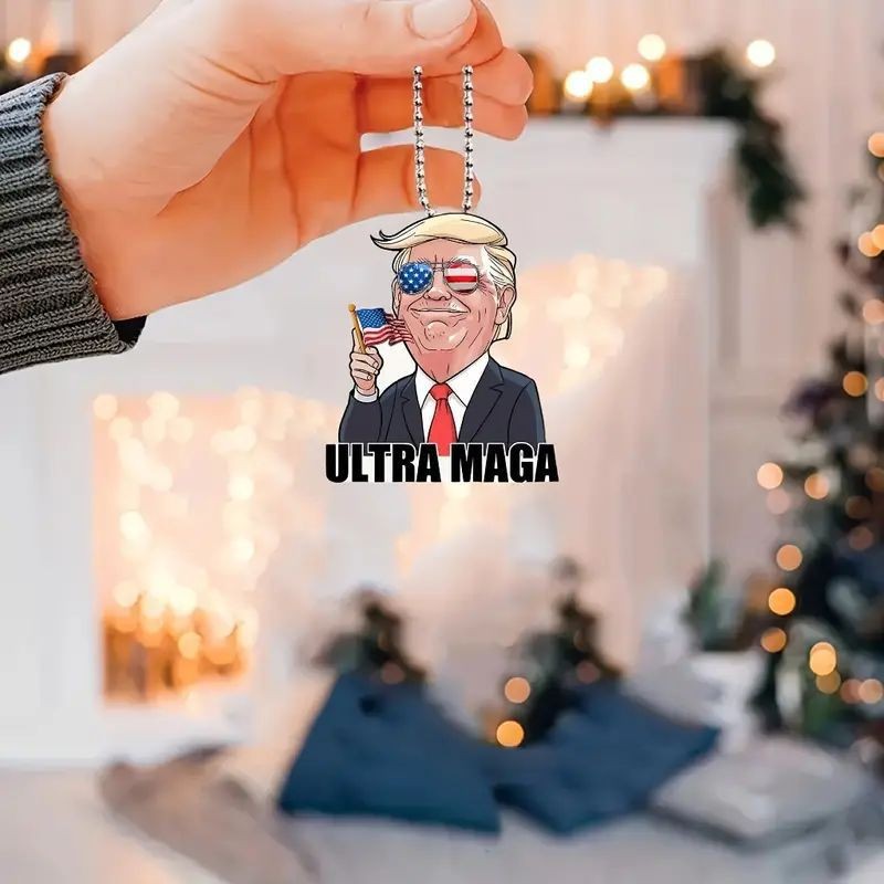 Trump Pendant Car Interior Decoration Keychain Pendant