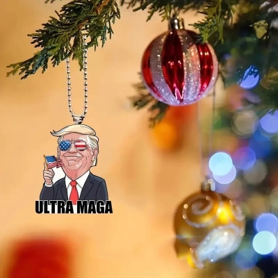Trump Pendant Car Interior Decoration Keychain Pendant 02