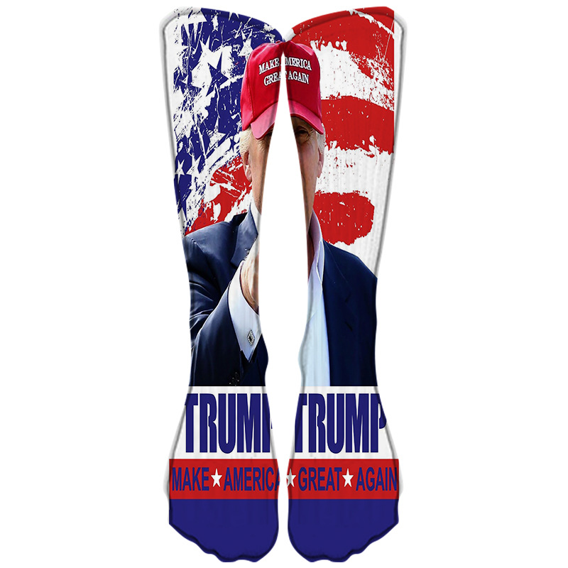 Christmas Trump Biden 3D Printed Socks