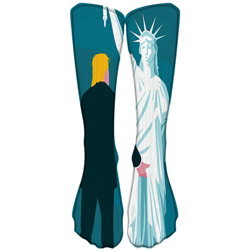 Christmas Trump Biden 3D Printed Socks