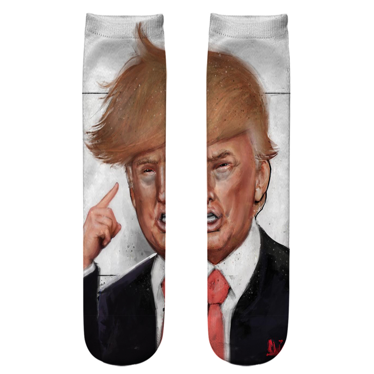Christmas Trump Biden 3D Printed Socks