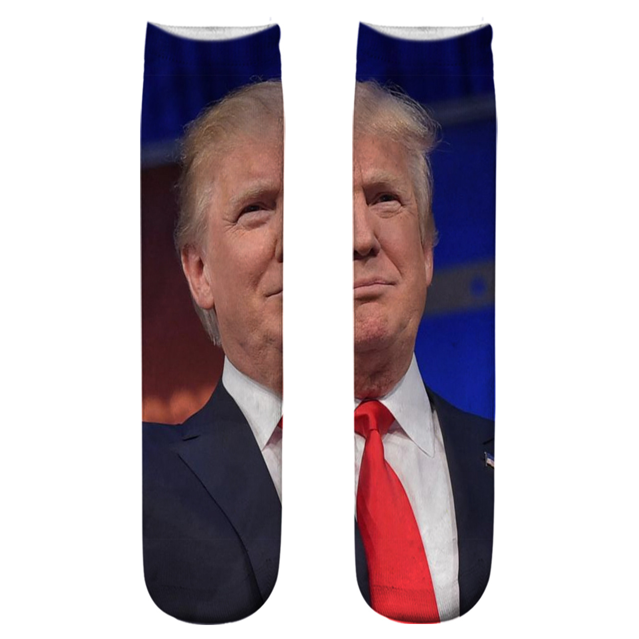 Christmas Trump Biden 3D Printed Socks