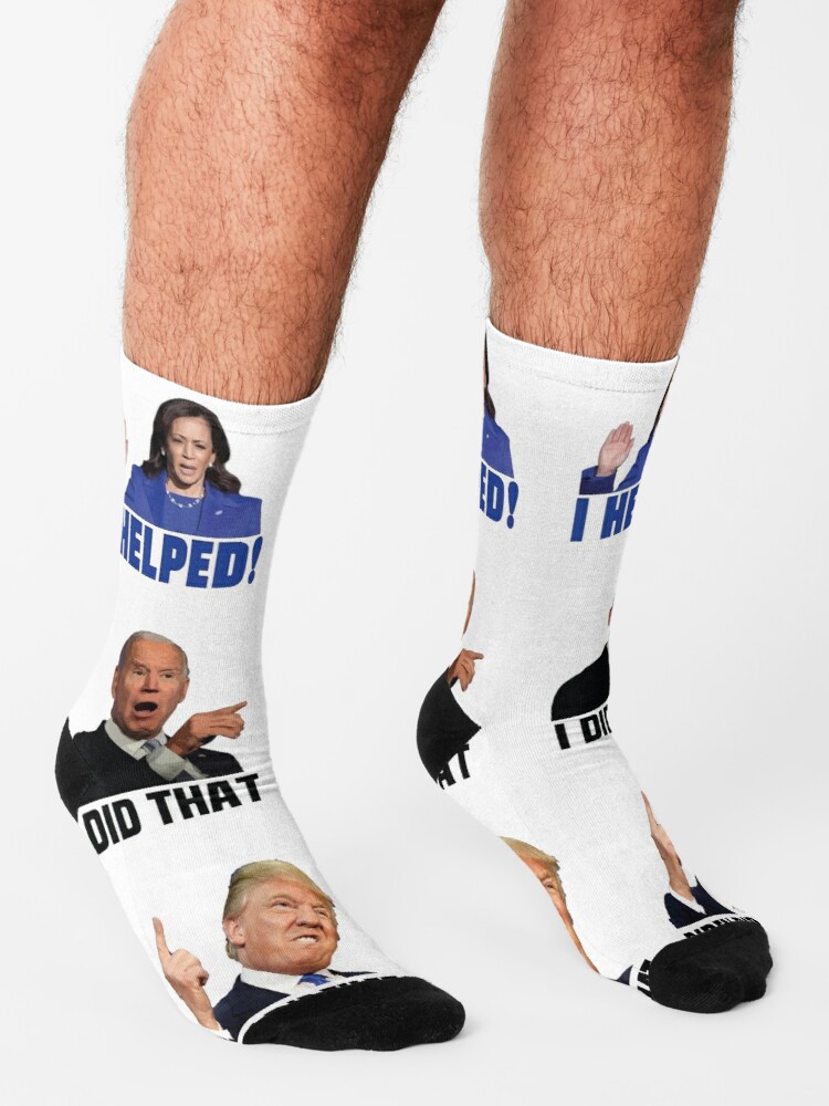 Christmas Trump Biden 3D Printed Socks