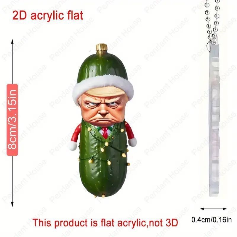 Trump Christmas Pendant
