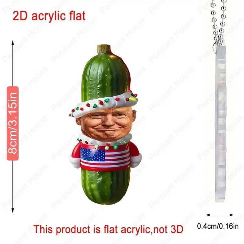 Trump Christmas Pendant