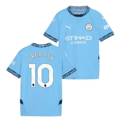 Kid's Replica Grealish Manchester City Home Jersey 24/25 01