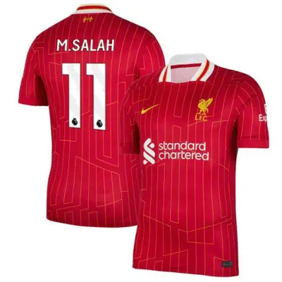 Kid's Replica M. Salah Liverpool Home Jersey 24/25 01