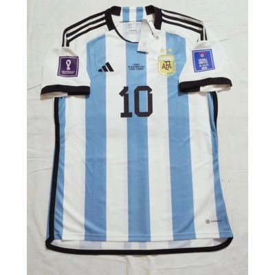 Lionel Messi Argentina 2022 Home Jersey 01