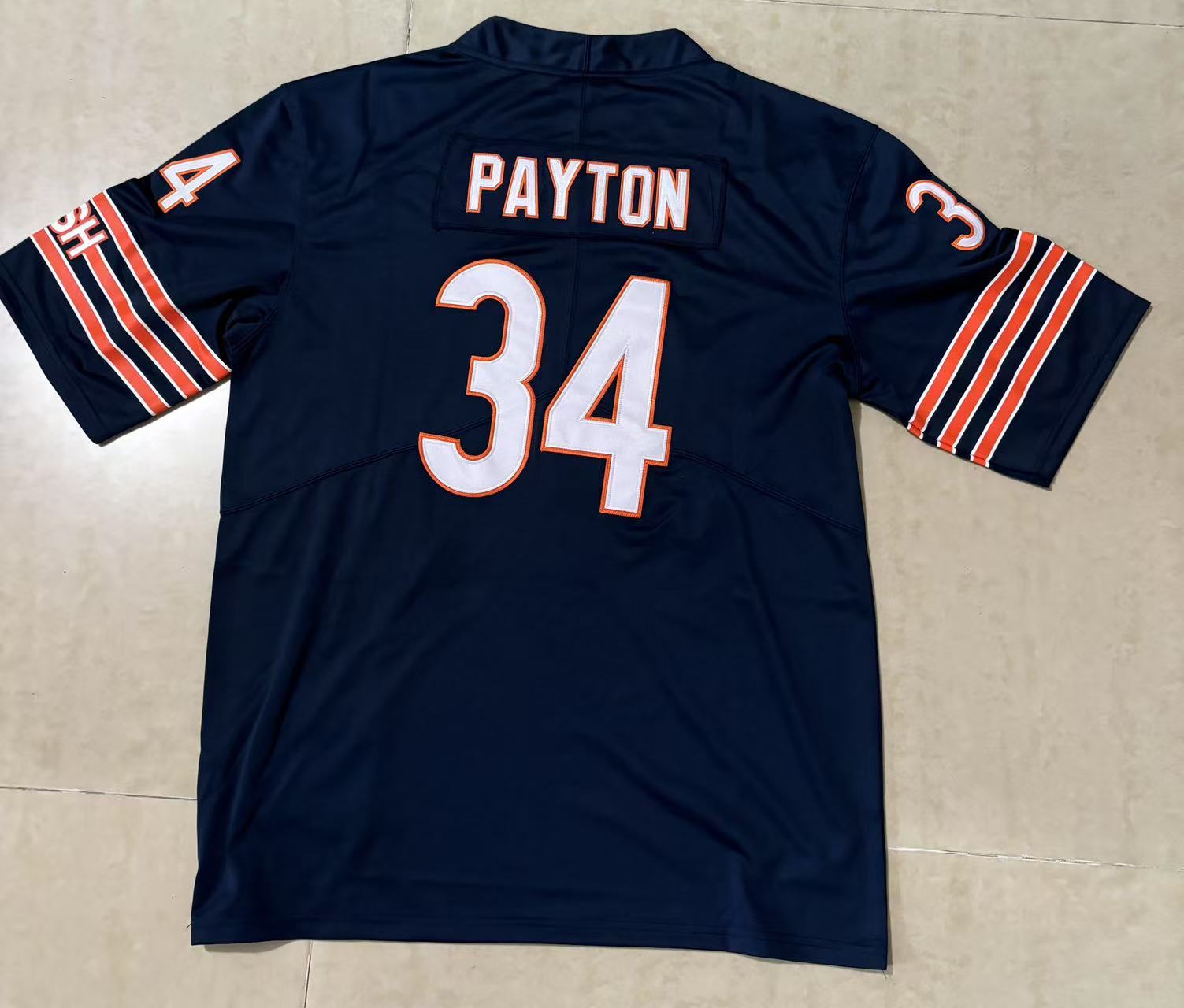 Men's Chicago Bears 1983 Walter Payton Navy Throwback Retired Player Jersey