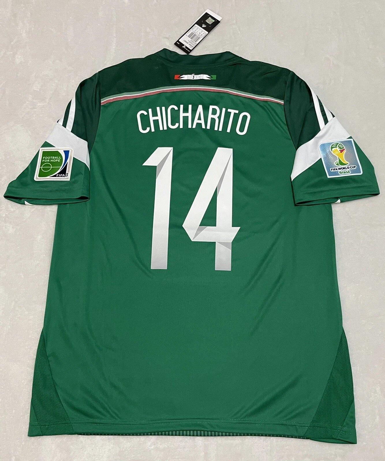 ADIDAS MEXICO CHICHARITO FIFA WORLD CUP BRASIL 2014 SIZE MEDIUM USA CHIVAS