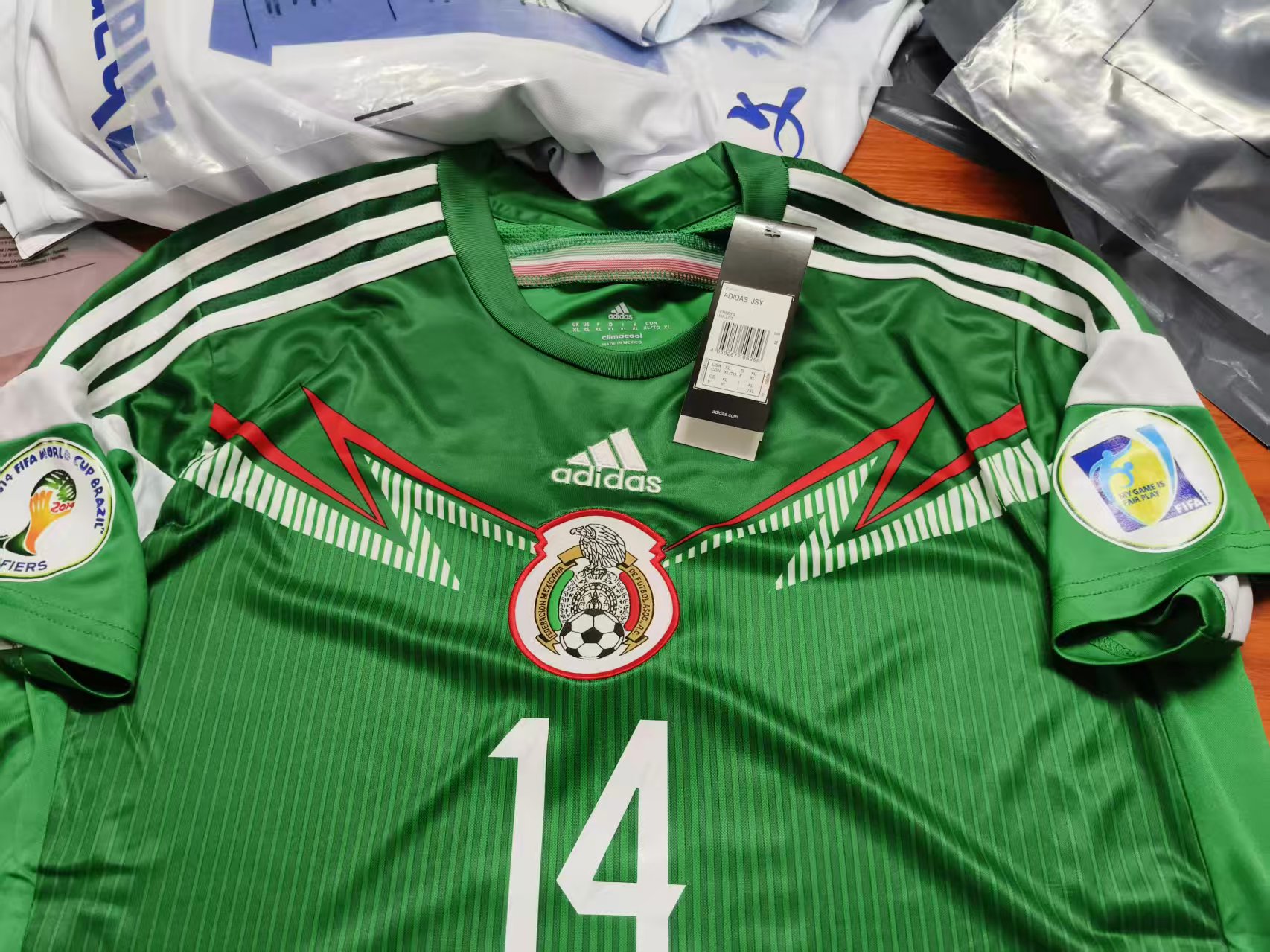 ADIDAS MEXICO CHICHARITO FIFA WORLD CUP BRASIL 2014 SIZE MEDIUM USA CHIVAS