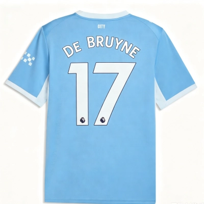 Manchester City 2026/27 #17 De Bruyne Home Jersey - Fan Version Classic Football Shirt | Regular Fit 02