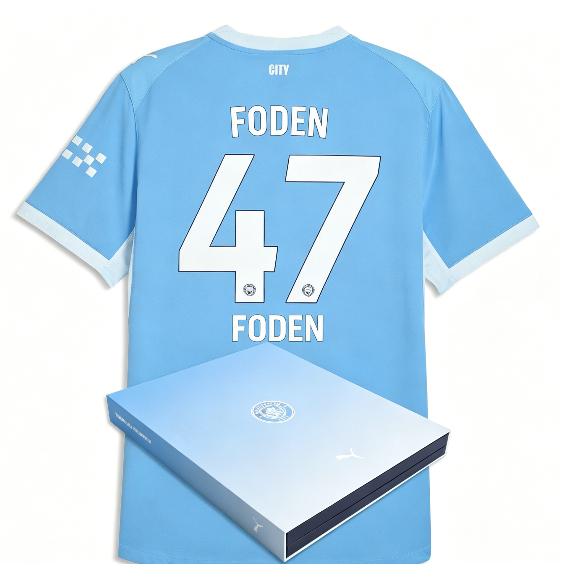 Manchester City 26/27 #47 Foden Home Jersey - Player Version Football Shirt | Slim Fit