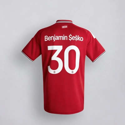 Manchester United 2026/27 #30 Benjamin Šeško Home Jersey - Fan Version Classic Football Shirt | Regular Fit 02