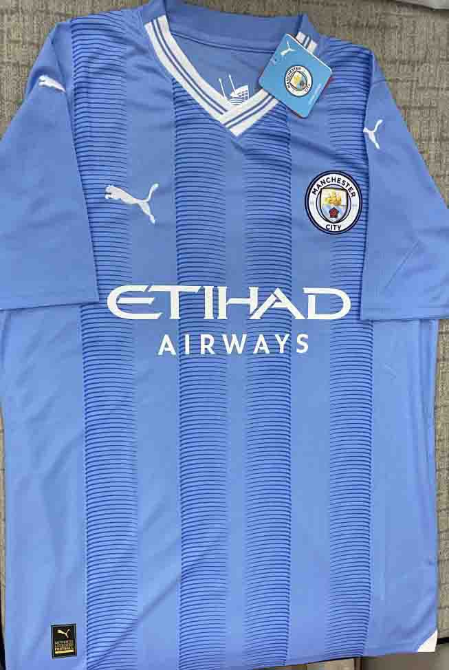Premier League Manchester City Home Jersey 23/24 review Pdjfje