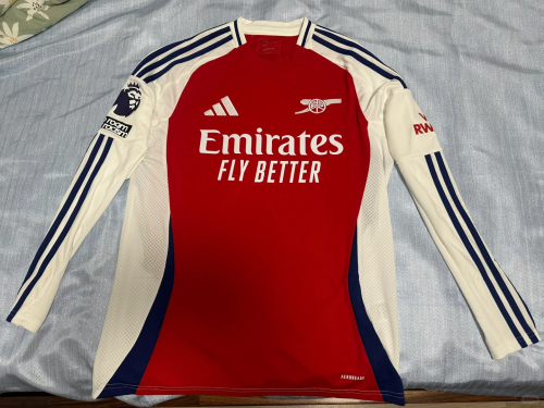 Men's Replica Havertz Arsenal Long Sleeve Home Jersey 24/25 review 