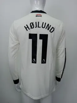 Rasmus Højlund Manchester United 24/25 Long Sleeve Player Third Jersey review AUhdhr 02