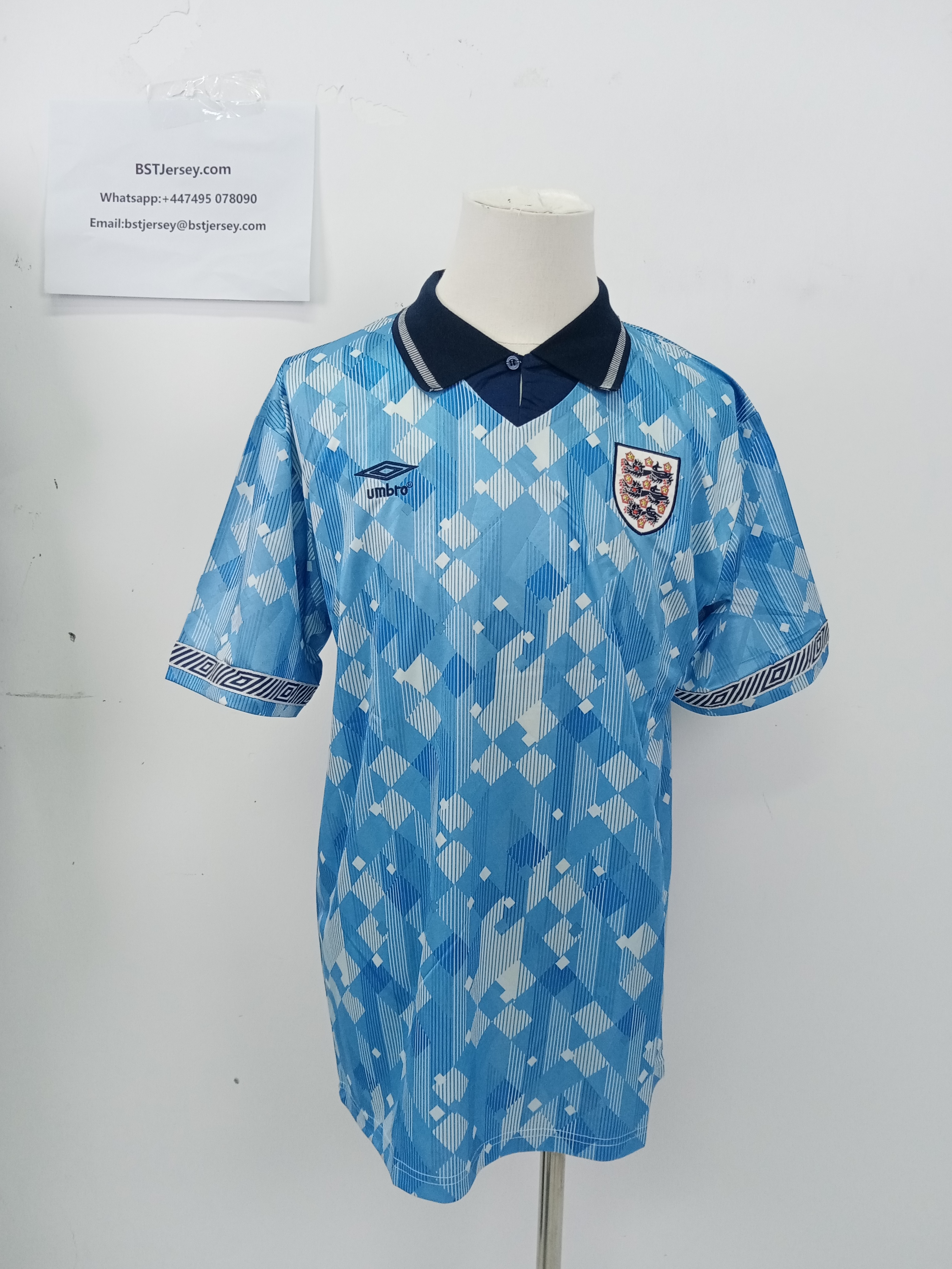 England 1990 World Cup Finals Third Shirt review hdgkd 04
