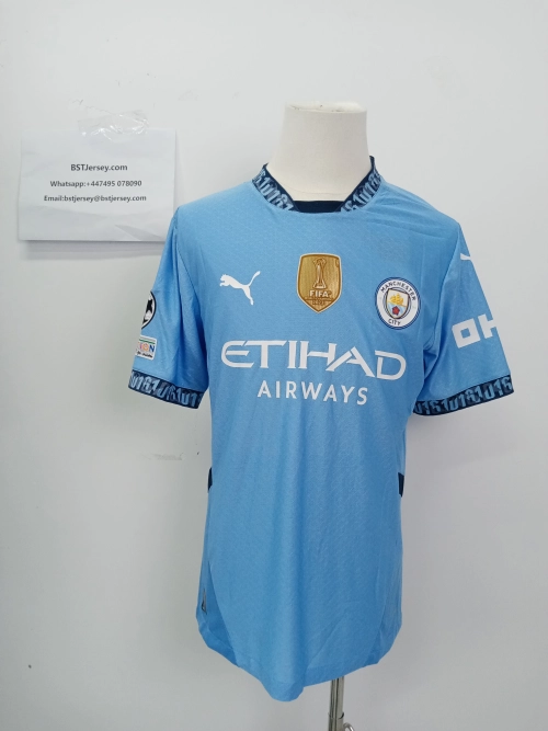 Kevin De Bruyne Manchester City UCL 24/25 Player Home Jersey review 