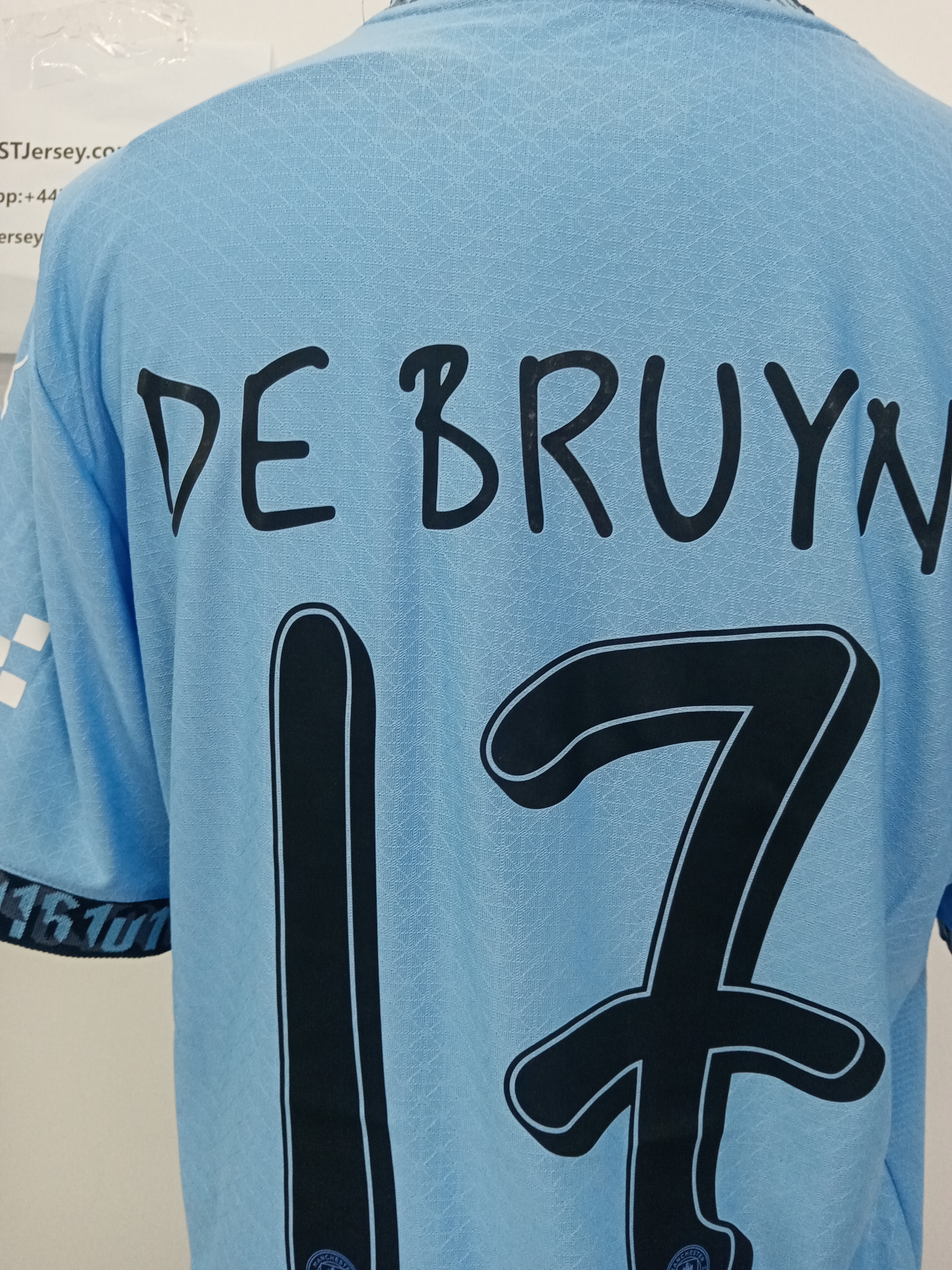 Kevin De Bruyne Manchester City UCL 24/25 Player Home Jersey review HVdfk 02