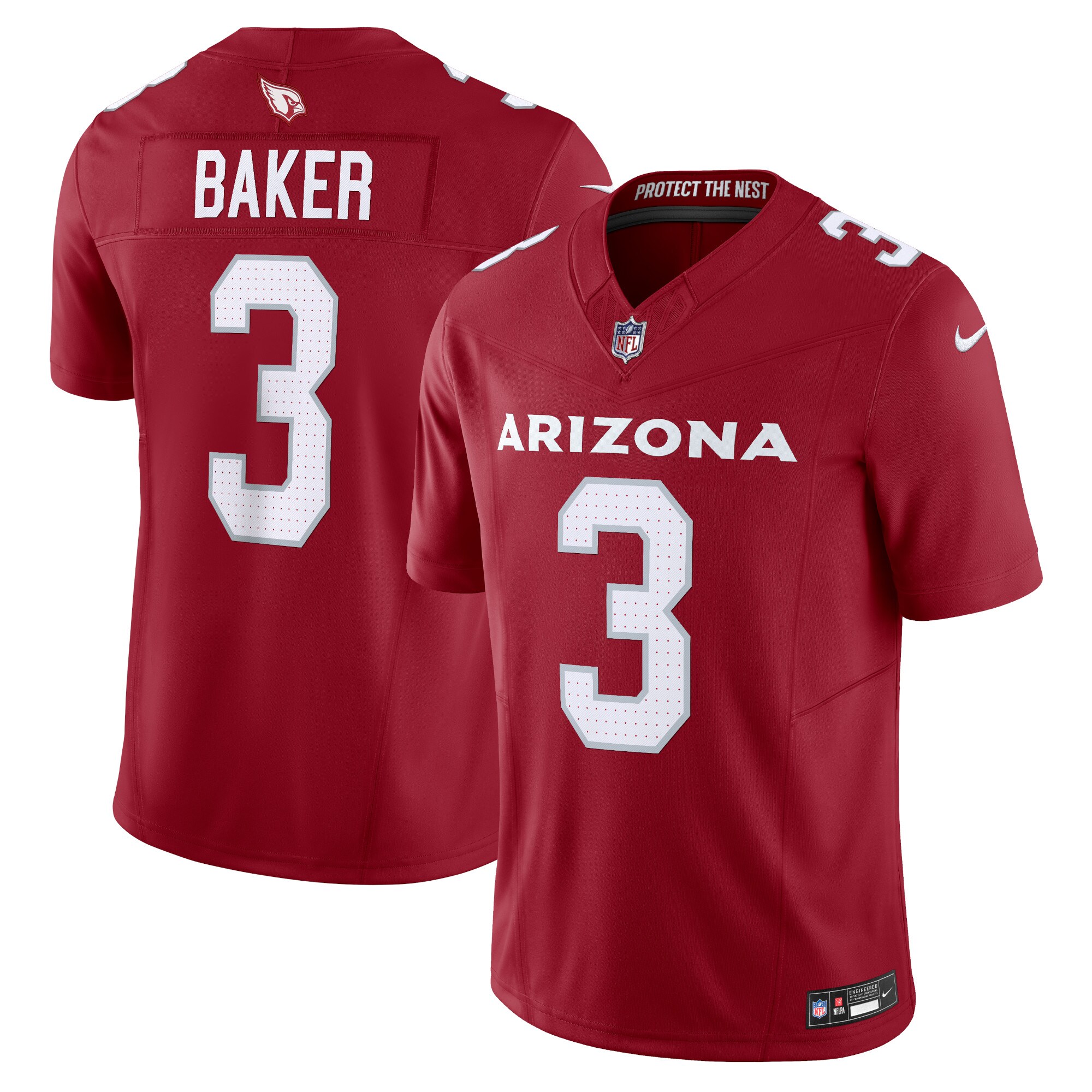  Arizona Cardinals Budda Baker Nike Cardinal Vapor FUSE Limited Jersey