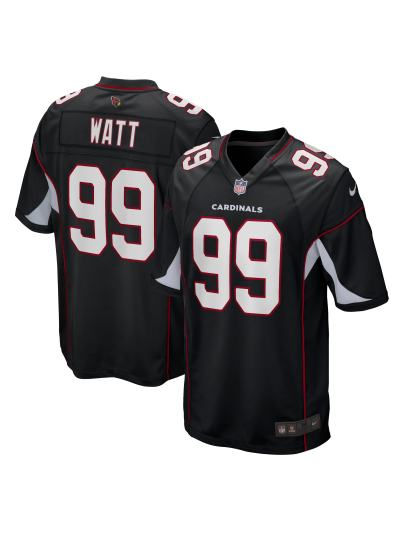 Arizona Cardinals JJ Watt Nike Black Alternate Game Jersey 01