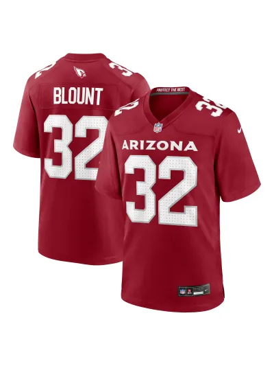  Arizona Cardinals Joey Blount Nike Cardinal Game Jersey 01