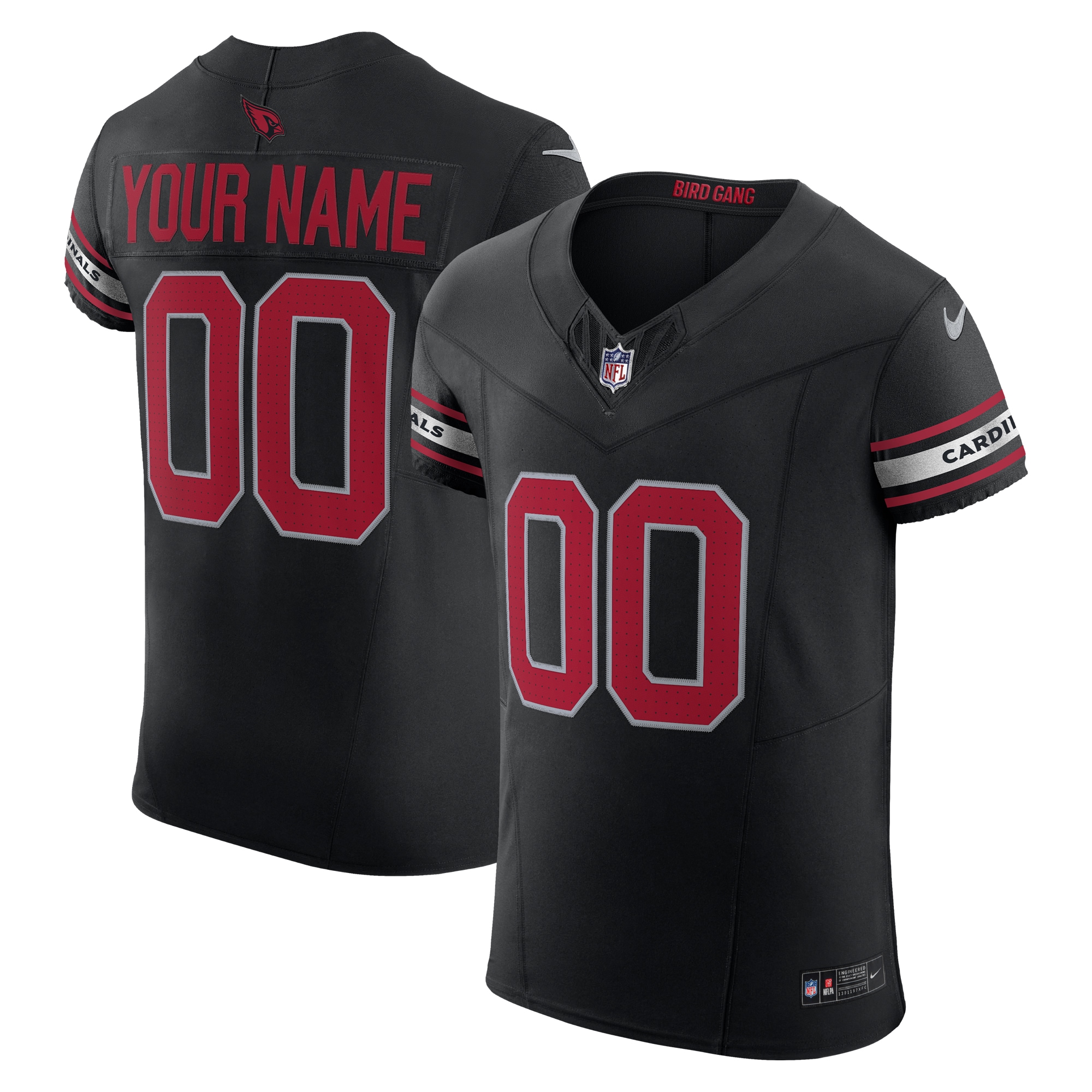Arizona Cardinals Nike Black Vapor FUSE Elite Custom Jersey