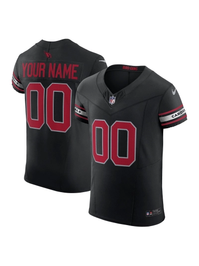 Arizona Cardinals Nike Black Vapor FUSE Elite Custom Jersey 01