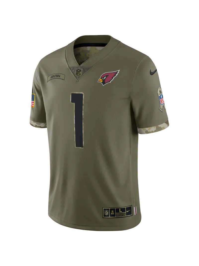 Arizona Cardinals Nike Olive 2022 Salute To Service Limited Edition Jersey-1