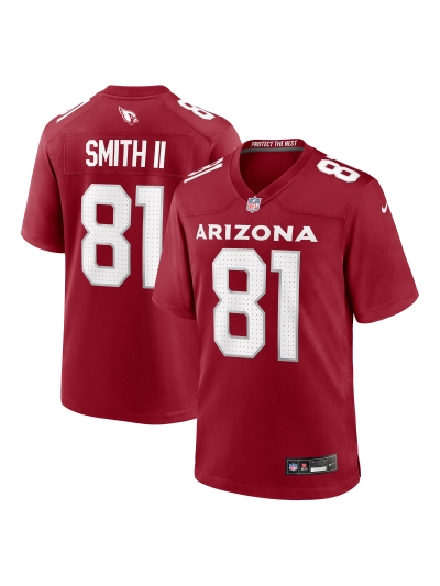 Arizona Cardinals Jeff Smith II Nike Cardinal Game Jersey 01