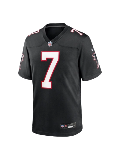 Men's Atlanta Falcons Bijan Robinson Nike Black 2023 NFL Draft First Round Game Jersey 02