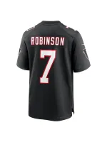Men's Atlanta Falcons Bijan Robinson Nike Black 2023 NFL Draft First Round Game Jersey