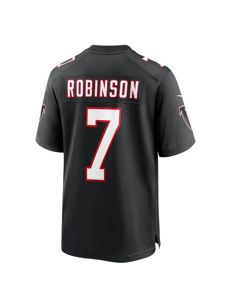 Men's Atlanta Falcons Bijan Robinson Nike Black 2023 NFL Draft First Round Game Jersey