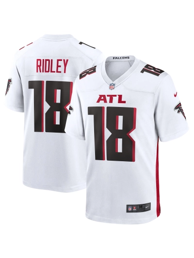 Men's Atlanta Falcons Calvin Ridley Nike White Game Jersey 01