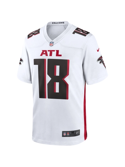 Men's Atlanta Falcons Calvin Ridley Nike White Game Jersey 02