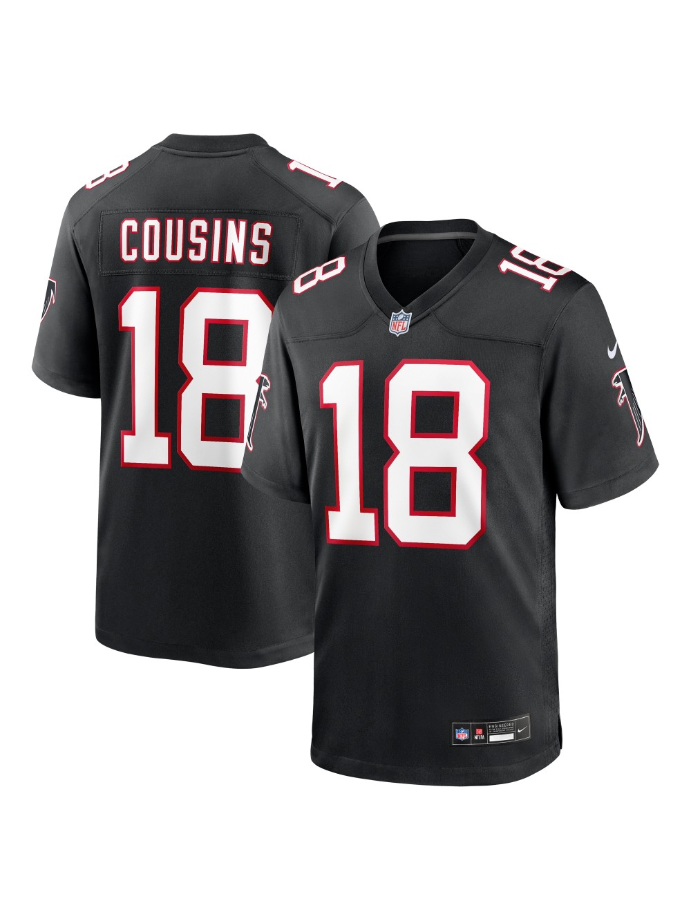Men's Atlanta Falcons Kirk Cousins Nike Black Alternate Jersey