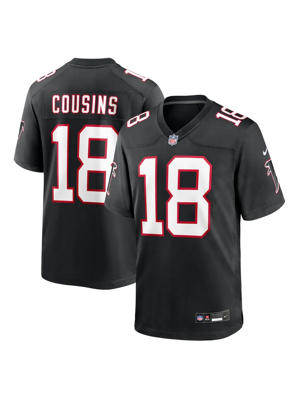 Men's Atlanta Falcons Kirk Cousins Nike Black Alternate Jersey