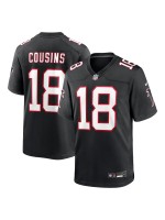 Men's Atlanta Falcons Kirk Cousins Nike Black Alternate Jersey