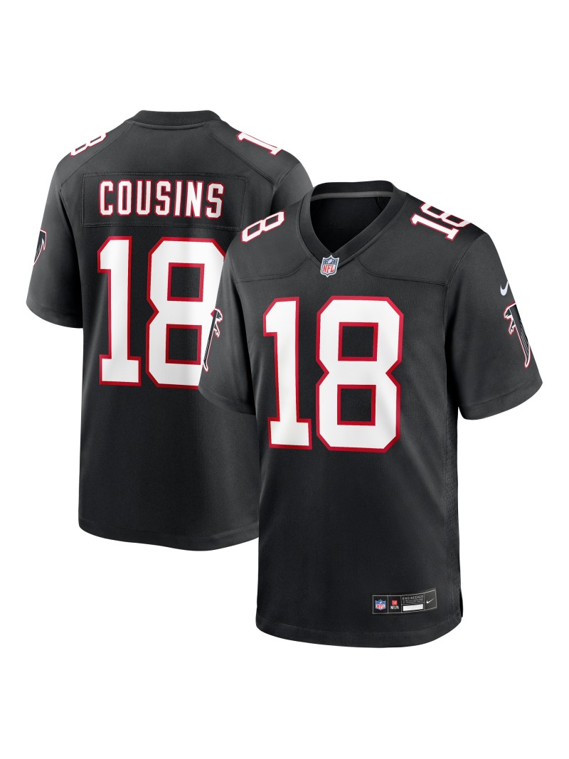 Men's Atlanta Falcons Kirk Cousins Nike Black Alternate Jersey