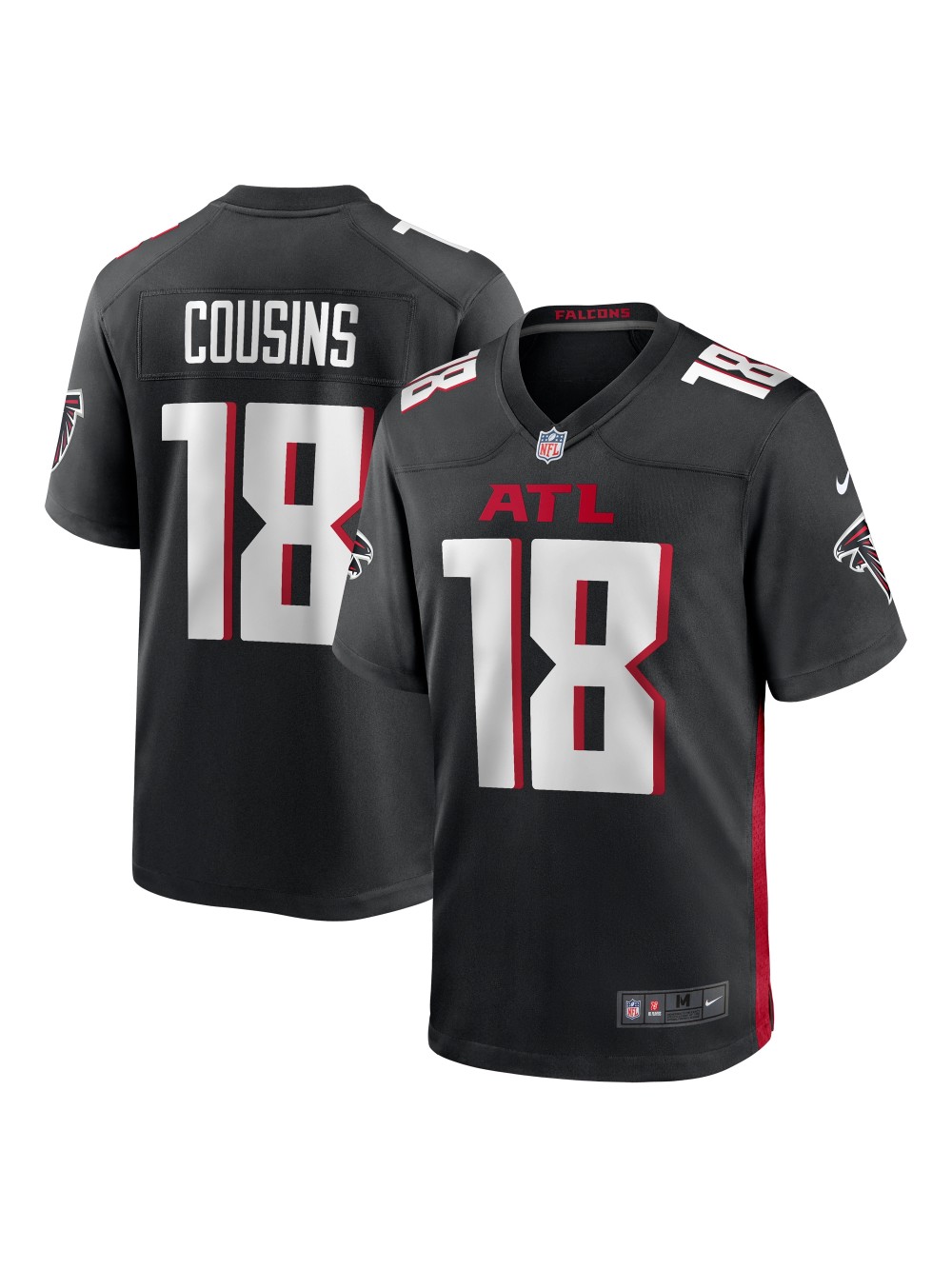 Men's Atlanta Falcons Kirk Cousins Nike Black Player Jersey