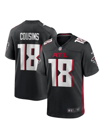 Men's Atlanta Falcons Kirk Cousins Nike Black Player Jersey 01