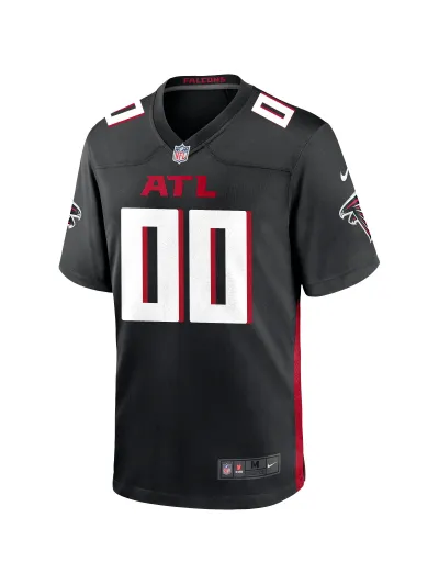 Men's Atlanta Falcons Nike Black Custom Game Jersey 02