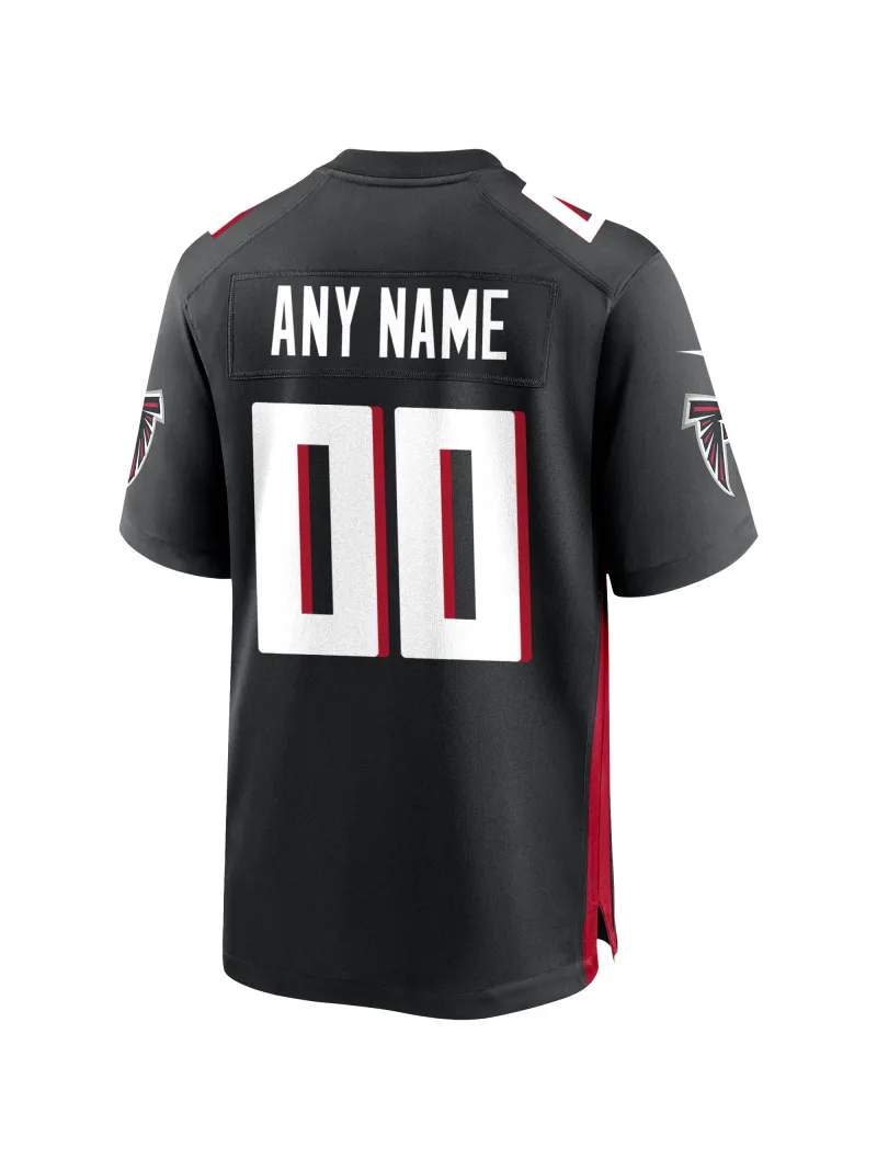 Men's Atlanta Falcons Nike Black Custom Game Jersey