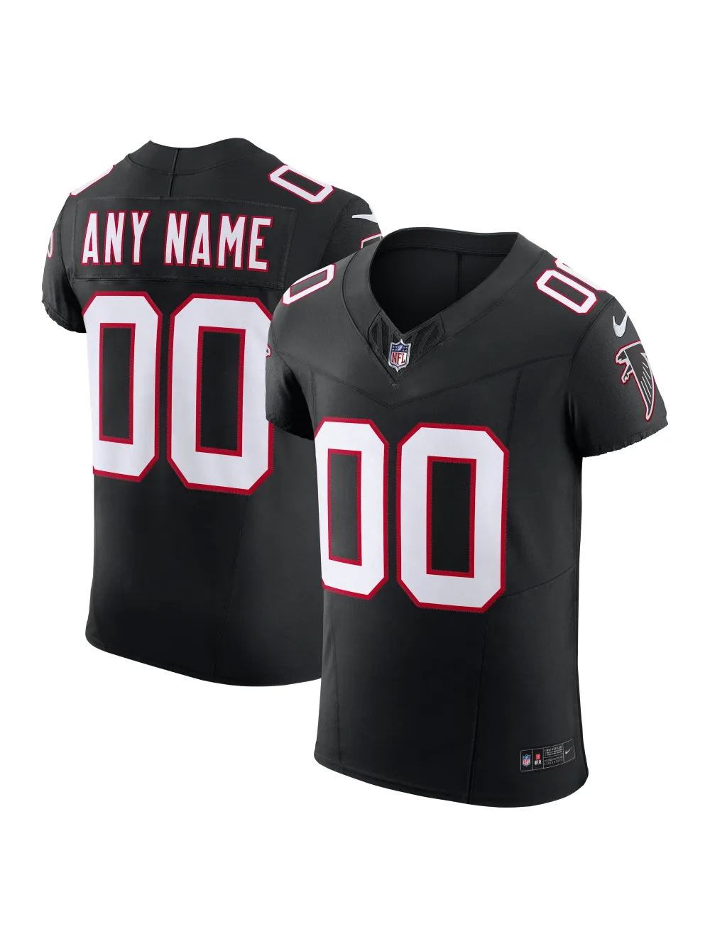 Men's Atlanta Falcons Nike Black Vapor FUSE Elite Custom Jersey
