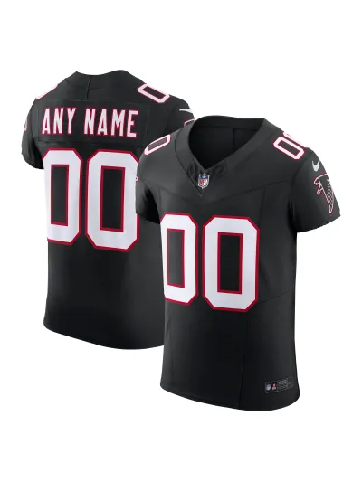 Men's Atlanta Falcons Nike Black Vapor FUSE Elite Custom Jersey 01