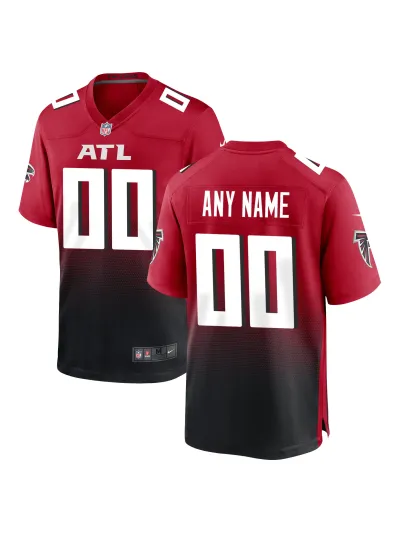 Men's Atlanta Falcons Nike Red Alternate Custom Game Jersey 01