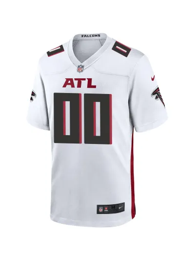 Men's Atlanta Falcons Nike White Custom Game Jersey 02