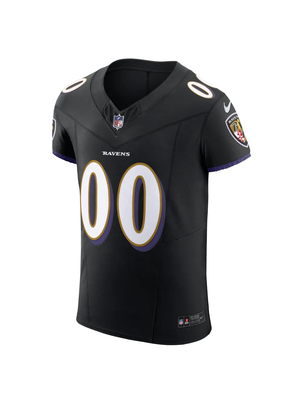 Men's Baltimore Ravens Nike Black Vapor F.U.S.E. Elite Custom Jersey